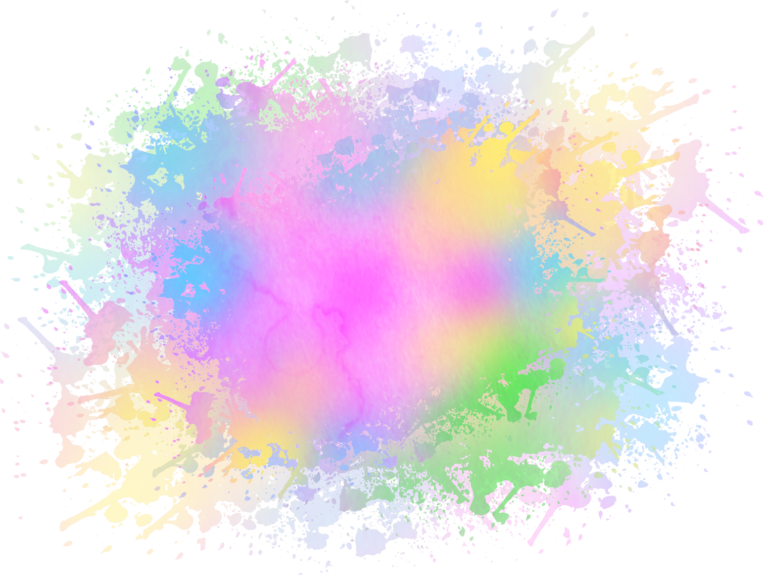 Watercolor Stain Splatter Abstraction